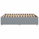 sengeramme uden madras 140x190 cm stof lysegrå