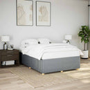 sengeramme uden madras 140x190 cm stof lysegrå