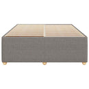 sengeramme uden madras 140x190 cm stof gråbrun