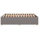 sengeramme uden madras 140x190 cm stof gråbrun