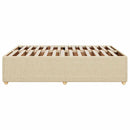 sengeramme uden madras 140x190 cm stof cremefarvet