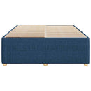 sengeramme uden madras 140x190 cm stof blå