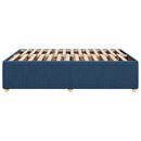 sengeramme uden madras 140x190 cm stof blå