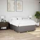 sengeramme uden madras 140x200 cm stof gråbrun