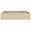 sengeramme uden madras 140x200 cm stof cremefarvet