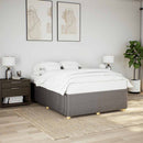 sengeramme uden madras 160x200 cm stof gråbrun