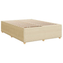 sengeramme uden madras 160x200 cm stof cremefarvet