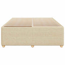 sengeramme uden madras 160x200 cm stof cremefarvet