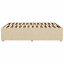 sengeramme uden madras 160x200 cm stof cremefarvet