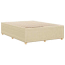 sengeramme uden madras 160x200 cm stof cremefarvet