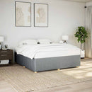 sengeramme uden madras 180x200 cm stof lysegrå