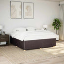 sengeramme uden madras 180x200 cm stof mørkebrun