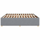 sengeramme uden madras 200x200 cm stof lysegrå