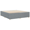 sengeramme uden madras 200x200 cm stof lysegrå