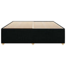 sengeramme uden madras 200x200 cm stof sort