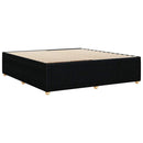 sengeramme uden madras 200x200 cm stof sort
