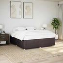 sengeramme uden madras 200x200 cm stof mørkebrun