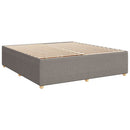 sengeramme uden madras 200x200 cm stof gråbrun