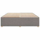 sengeramme uden madras 200x200 cm stof gråbrun