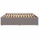 sengeramme uden madras 200x200 cm stof gråbrun