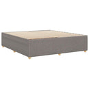 sengeramme uden madras 200x200 cm stof gråbrun