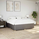 sengeramme uden madras 200x200 cm stof gråbrun