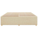 sengeramme uden madras 200x200 cm stof cremefarvet