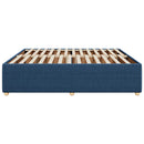 sengeramme uden madras 200x200 cm stof blå