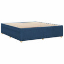 sengeramme uden madras 200x200 cm stof blå