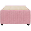 sengeramme 90x190 cm fløjl pink