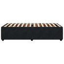 sengeramme 90x200 cm fløjl sort