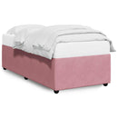 sengeramme 90x200 cm fløjl pink