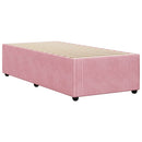sengeramme 90x200 cm fløjl pink