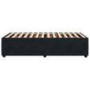 Sengeramme uden madras Sort 100x200 cm Fløjl