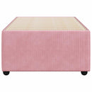 sengeramme 100x200 cm fløjl pink