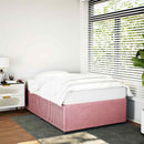 sengeramme 120x200 cm fløjl pink