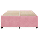 sengeramme 160x200 cm fløjl pink