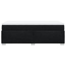 kontinentalseng med madras 80x200 cm stof sort