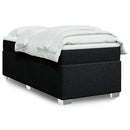 kontinentalseng med madras 80x200 cm stof sort