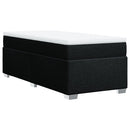 kontinentalseng med madras 90x190 cm stof sort