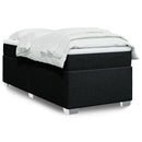 kontinentalseng med madras 90x190 cm stof sort