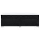 kontinentalseng med madras 90x200 cm stof sort