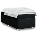 kontinentalseng med madras 100x200 cm stof sort