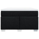 kontinentalseng med madras 120x190 cm stof sort