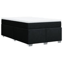 kontinentalseng med madras 120x190 cm stof sort