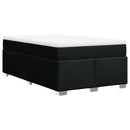 kontinentalseng med madras 120x200 cm stof sort