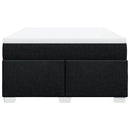 kontinentalseng med madras 140x190 cm stof sort
