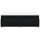 kontinentalseng med madras 140x190 cm stof sort
