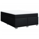 kontinentalseng med madras 160x200 cm stof sort