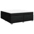 kontinentalseng med madras 180x200 cm stof sort